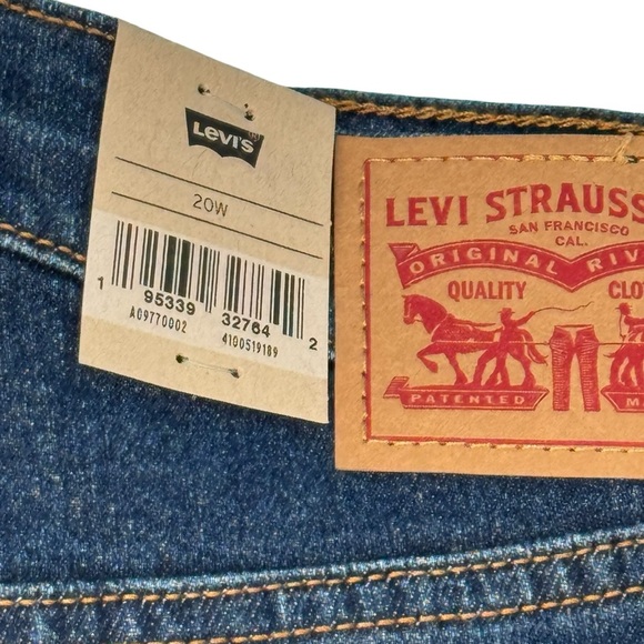 Levi's Classic Wedgie Blue Denim Jeans NWT 20W - Picture 6 of 6